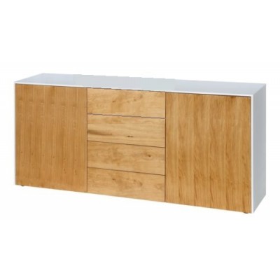 Sideboard Lodge 464.01 Weiss / Wildeiche