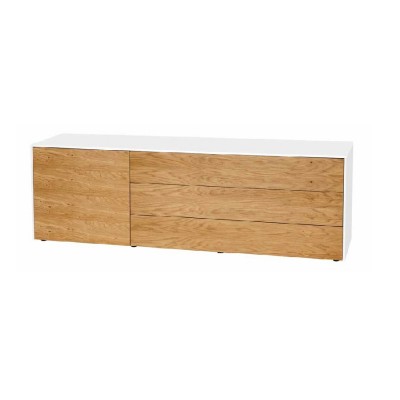 Sideboard Lodge 463.01 Weiss / Wildeiche
