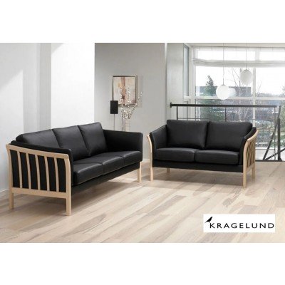 AYA Kragelund Holz/Leder Sofa