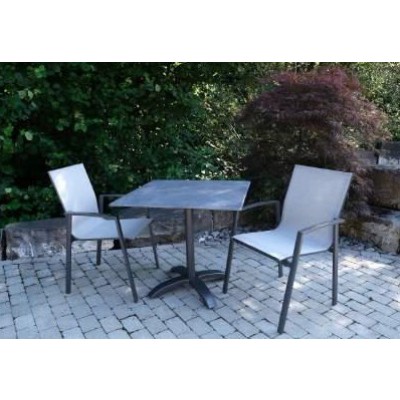 Bistro lll HPL Gartentisch  80 x 80 cm