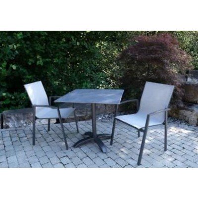 Bistro lll HPL Gartentisch  80 x 80 cm