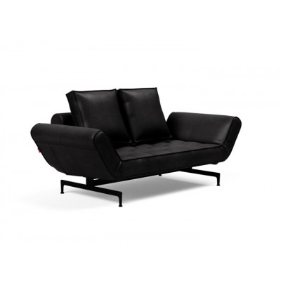 Ghia Innovation Leder Look Sofa Black