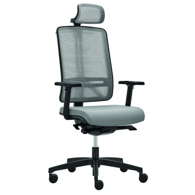 Flexi 1104 Profi Bürostuhl schwarz mit Mesh Rücken