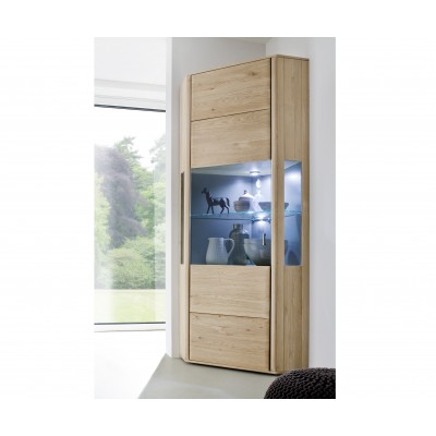 Tarragona Eckvitrine Bianco Eiche